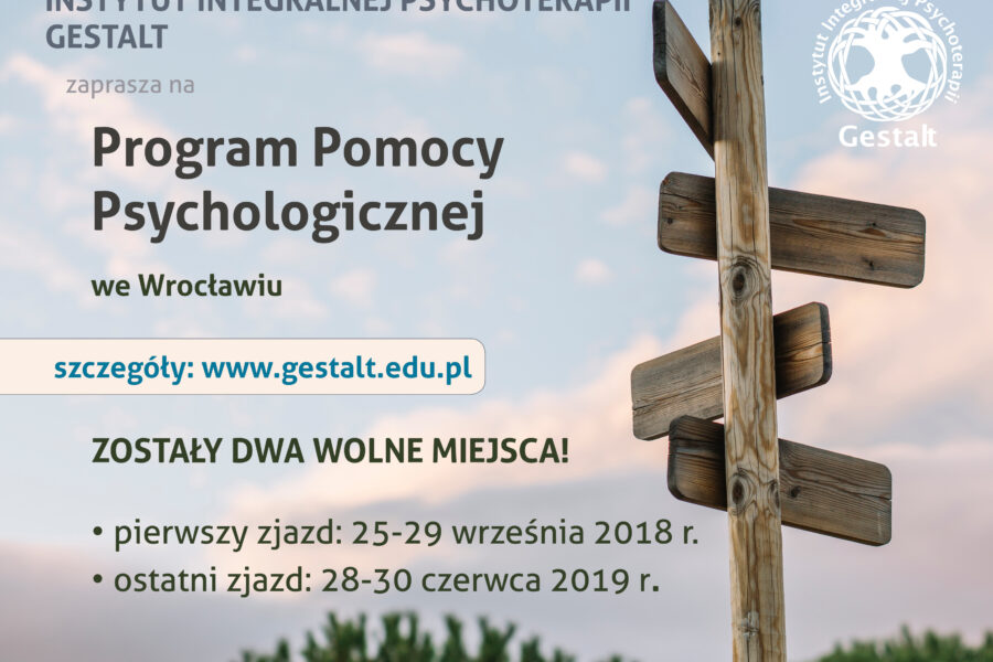 I rok Szkoły Psychoterapeutów Gestalt we Wrocławiu. 25-29.02.2020
